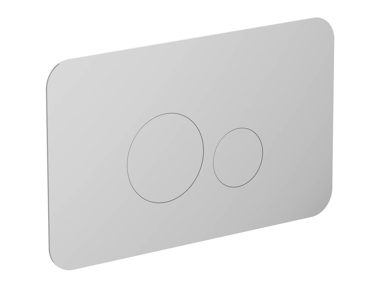 Universal toilet flush plate inox AISI 304 COMPONENTS_ZA001860C -1