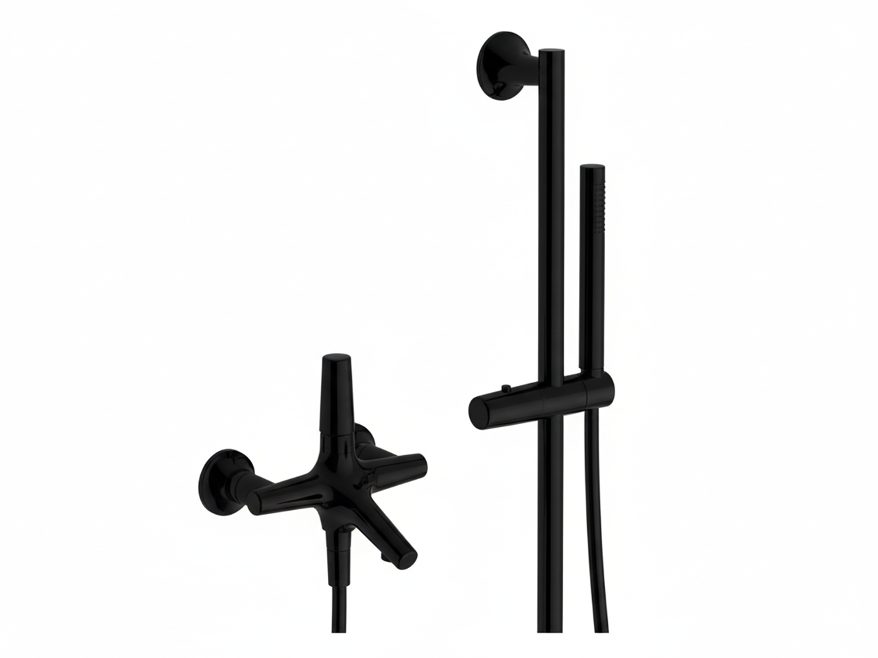 Single lever bath mixer, with shower set VITA_VI000064 -1