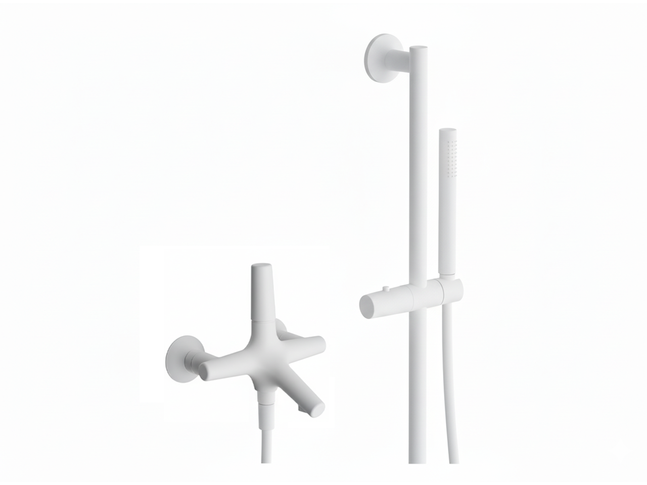 Single lever bath mixer, with shower set VITA_VI000064 -1