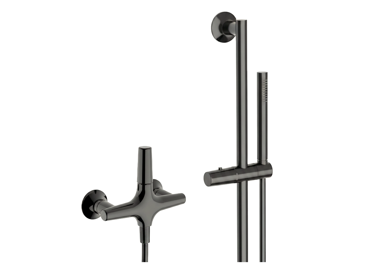 Single lever shower mixer, with shower set VITA_VI000464 -1