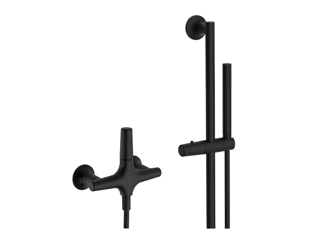 Single lever shower mixer, with shower set VITA_VI000464 -1