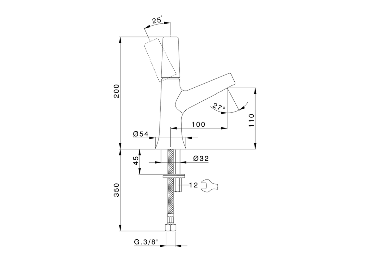 Single lever washbasin mixer VITA_VI000544 - v1