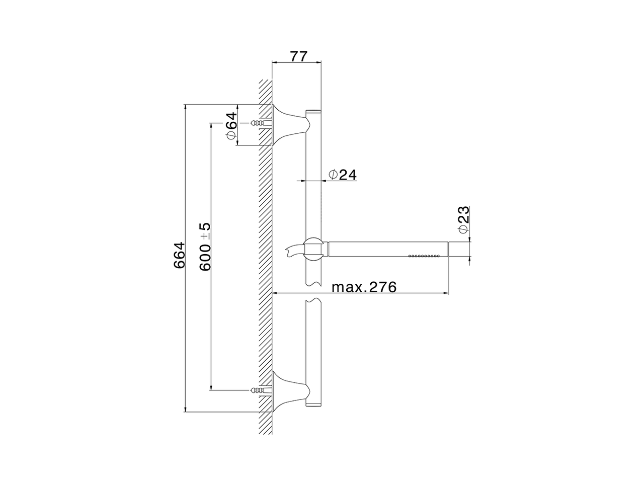 Slide rail shower set VITA_VI003110 - v1