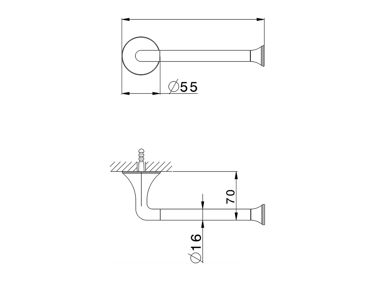 Toilet paper holder VITA_VI090400 - v1