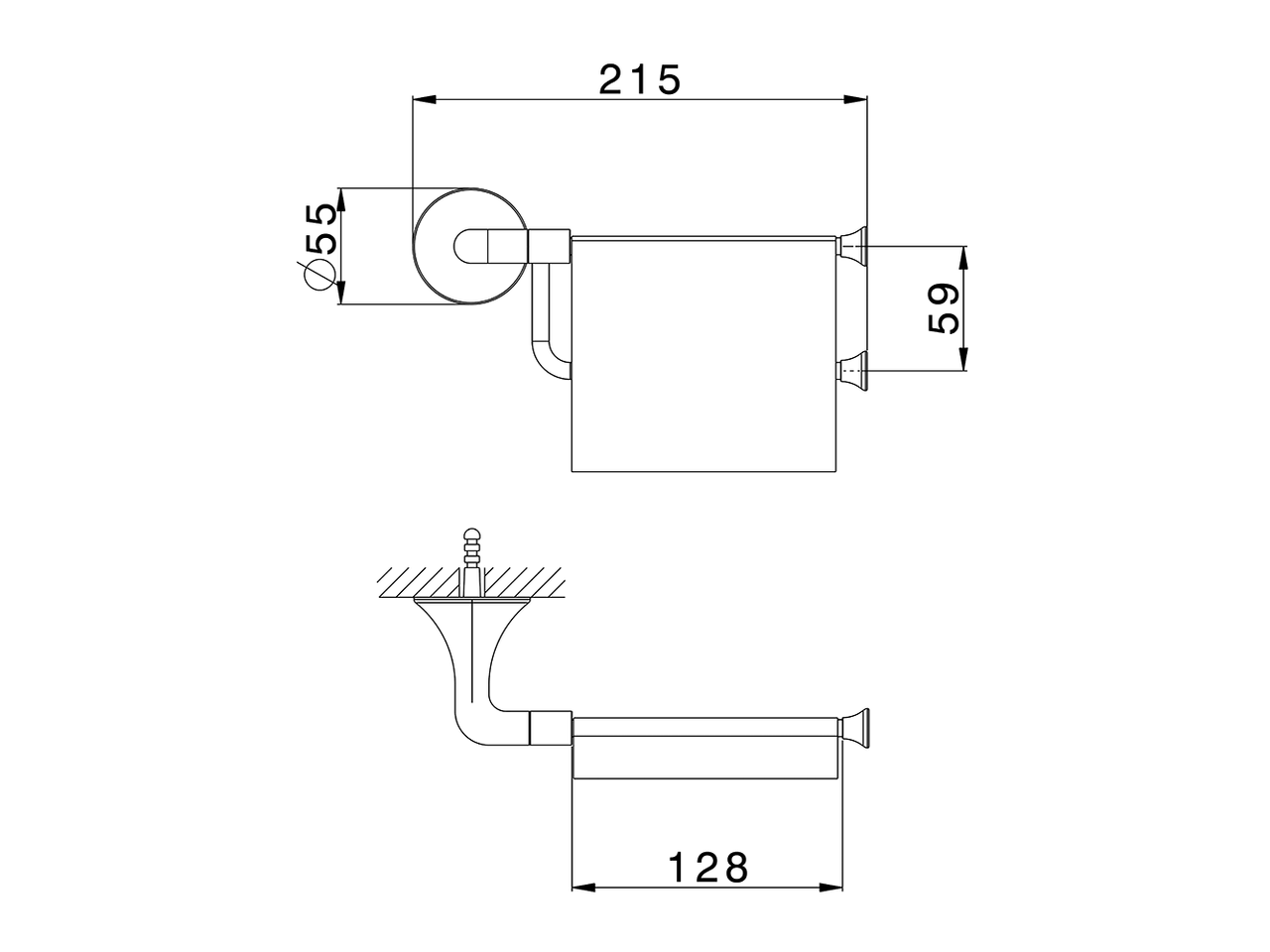 Toilet roll holder VITA_VI090420 - v1