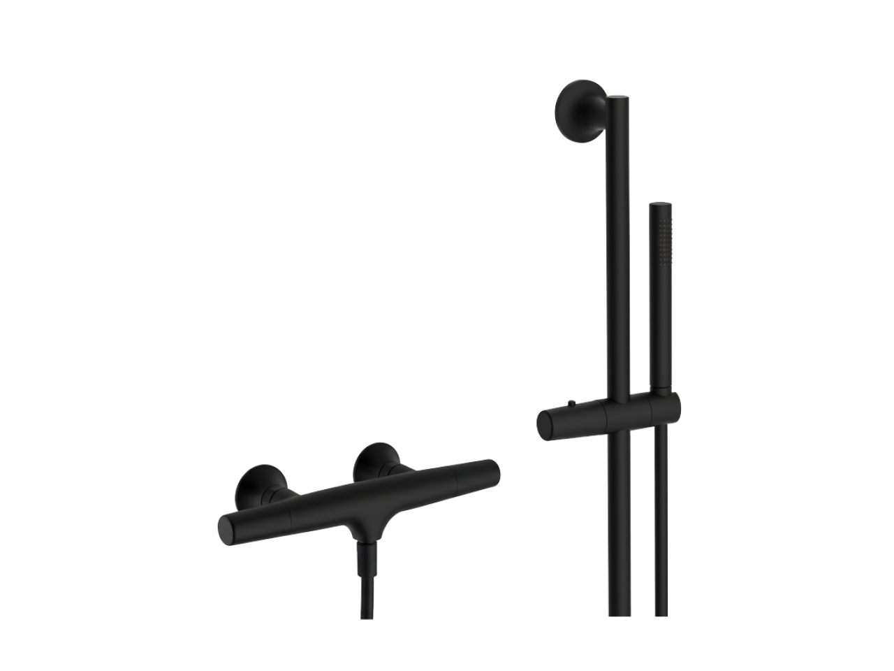 Thermostatic shower mixer with sliding bar VITA_VIS01010 -1