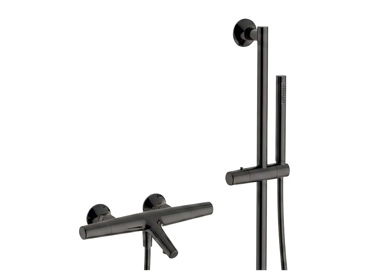 Thermostatic bath-shower mixer with sliding bar VITA_VIS21010 -1