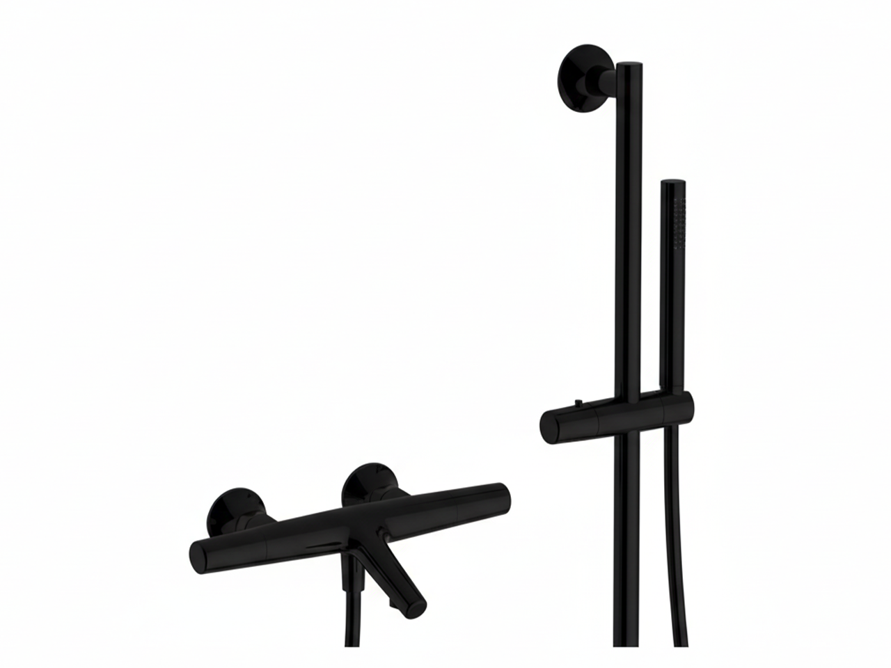 Thermostatic bath-shower mixer with sliding bar VITA_VIS21010 -1