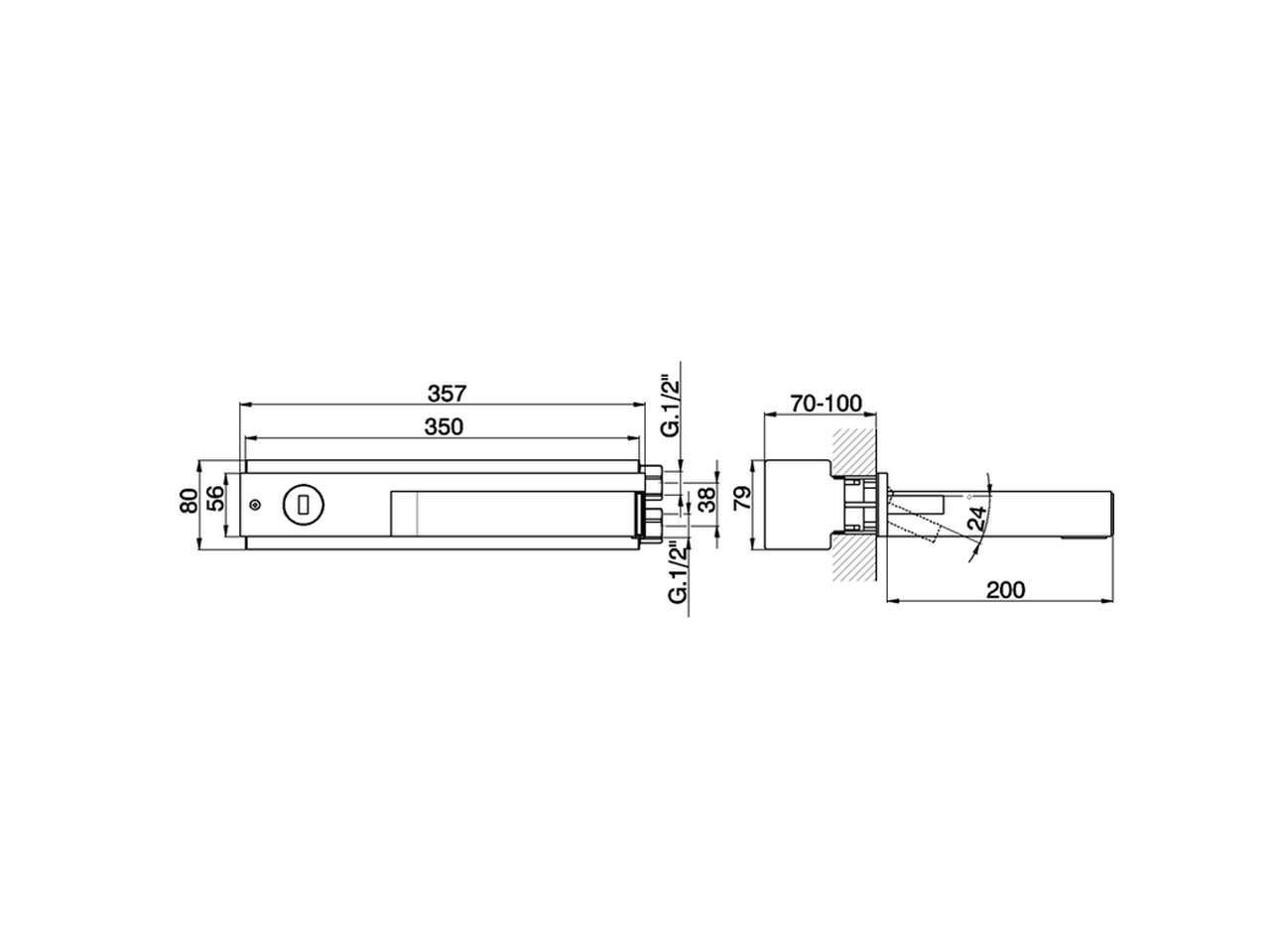 Exposed single lever washbasin mixer WAVE_WA002511 - v1