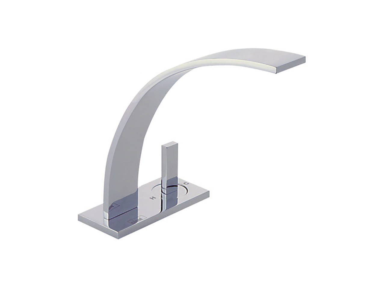 CisalSingle lever 2-holes washbasin mixer WAVE_WA006520