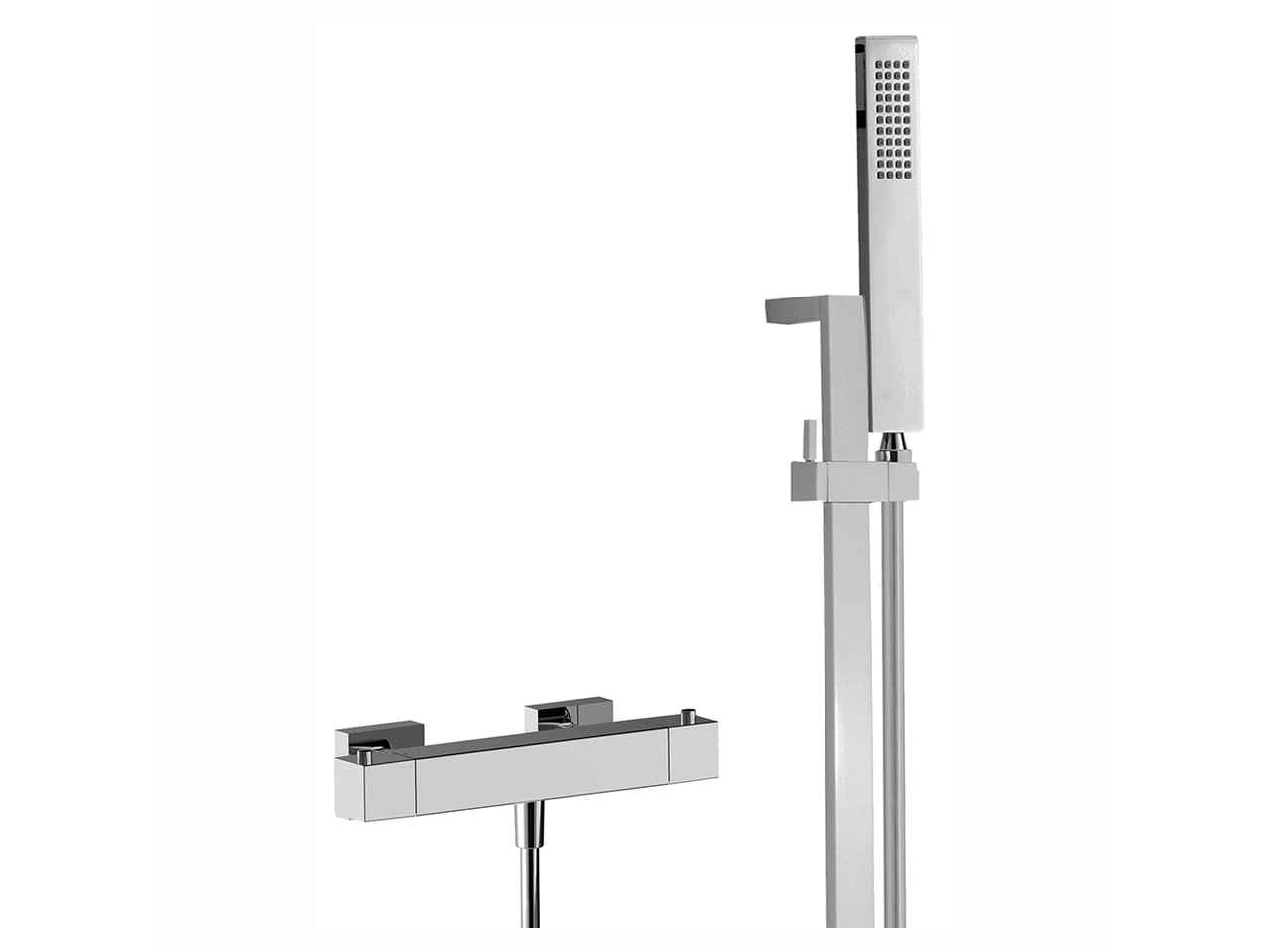 CisalThermostatic shower mixer with sliding bar WAVE_WES01010