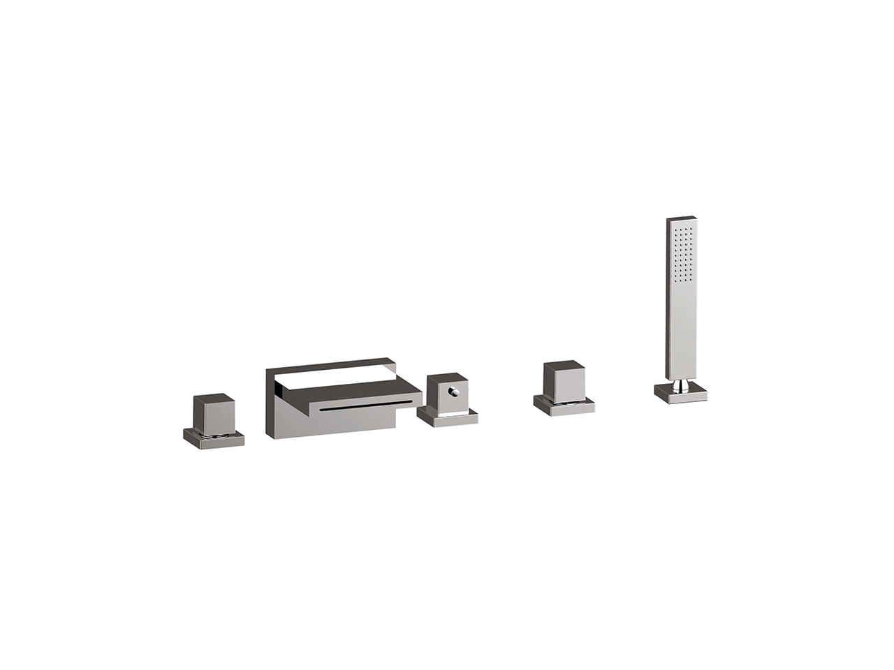 Thermostatic deck-mounted 5-hole mixer WAVE_WET77010 - v1