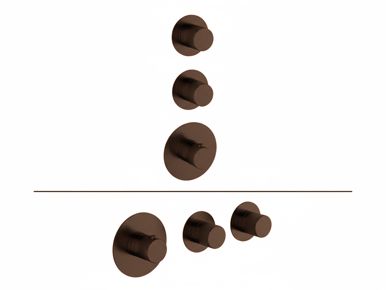 Cover Part for 2 Function Concealed Thermo Valve WELLNESS_X300R200 -1