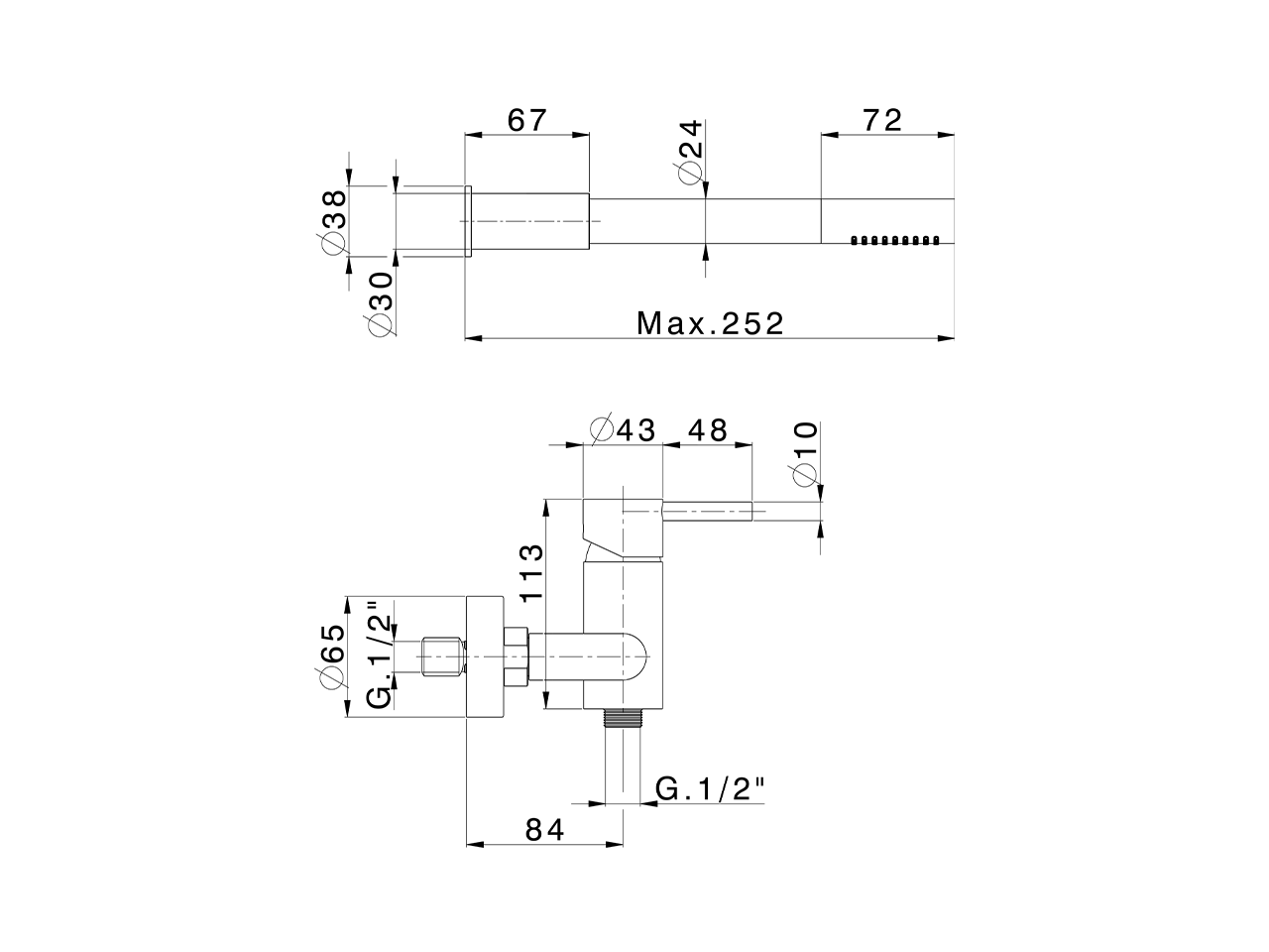 Progressive shower mixer, with shower set XION_XI000451 - v1
