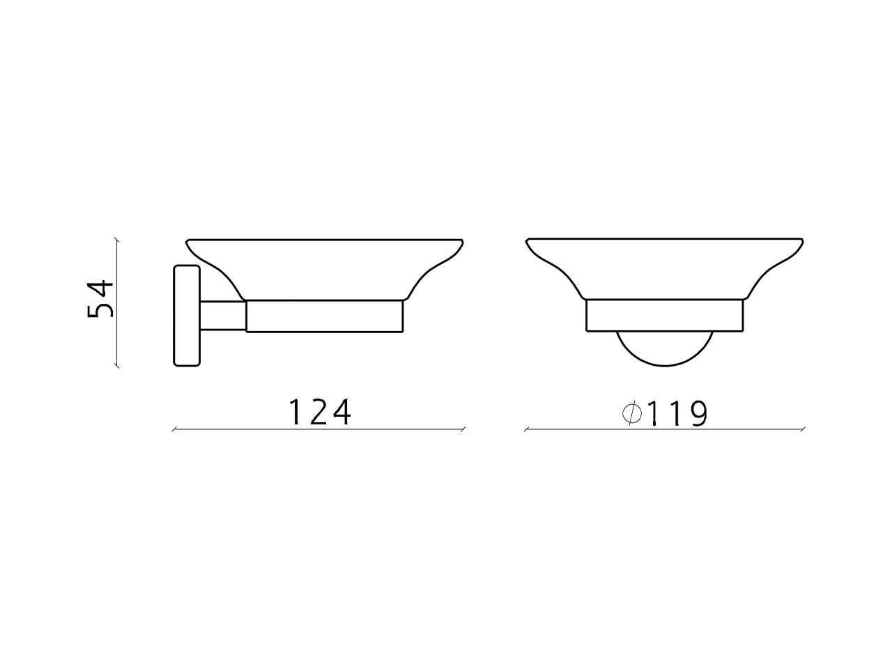 Wall mounted soap-dish XION_XI090601 - v1