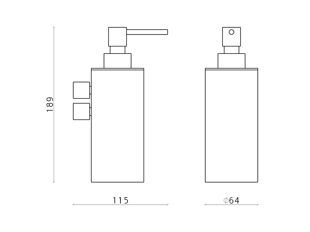 Soap dispenser holder XION_XI090621 - v1