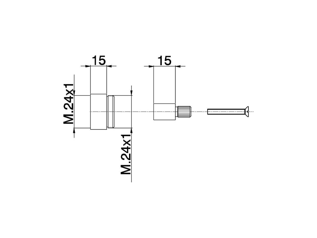 Extension +15 mm COMPONENTS_ZA000460 - v1