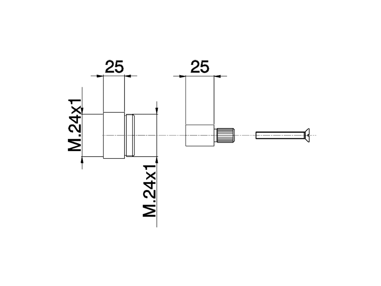 Extension +25 mm COMPONENTS_ZA000461 - v1