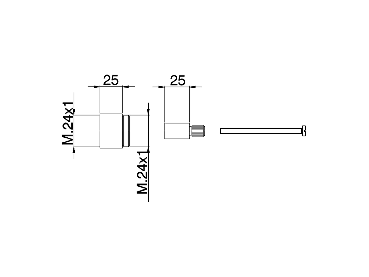Extension +25 mm COMPONENTS_ZA000471 - v1