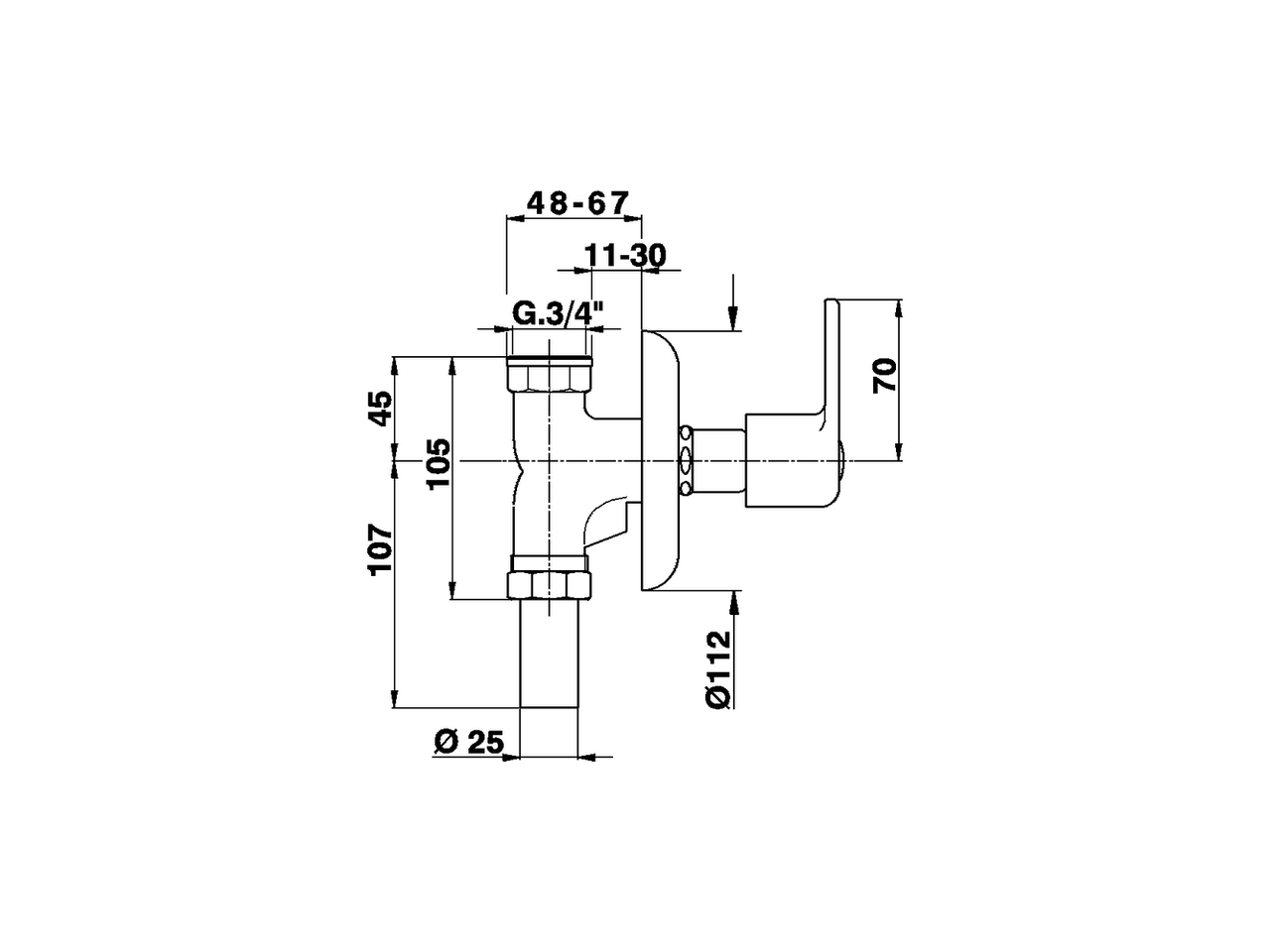 Concealed rapid flow valve COMPONENTS_ZA002710 - v1