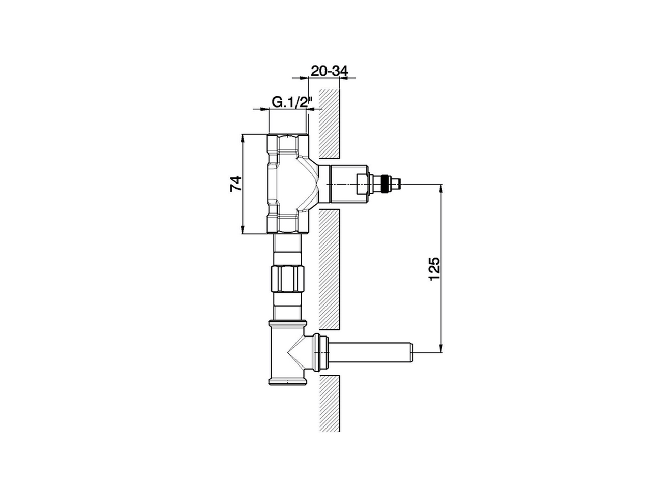 Concealed washbasin mixer CONCEALED_ZA003500 - v1
