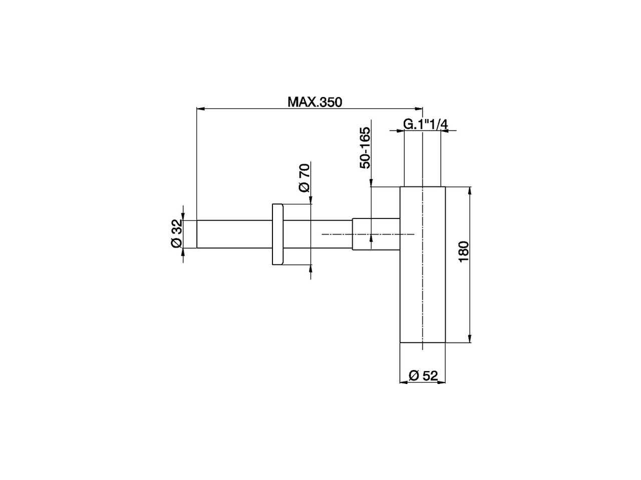 1 1/4 Siphon COMPONENTS_ZA004070 - v1