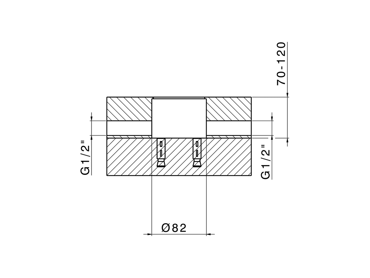 Concealed part single lever free-standing CONCEALED_ZA004510 - v1