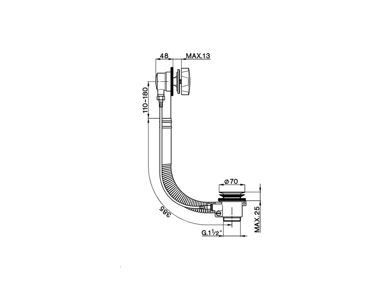 Bath drain COMPONENTS_ZA005700 - v1