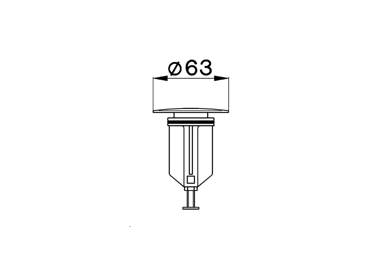 Plug for bath drain COMPONENTS_ZA006000 - v1