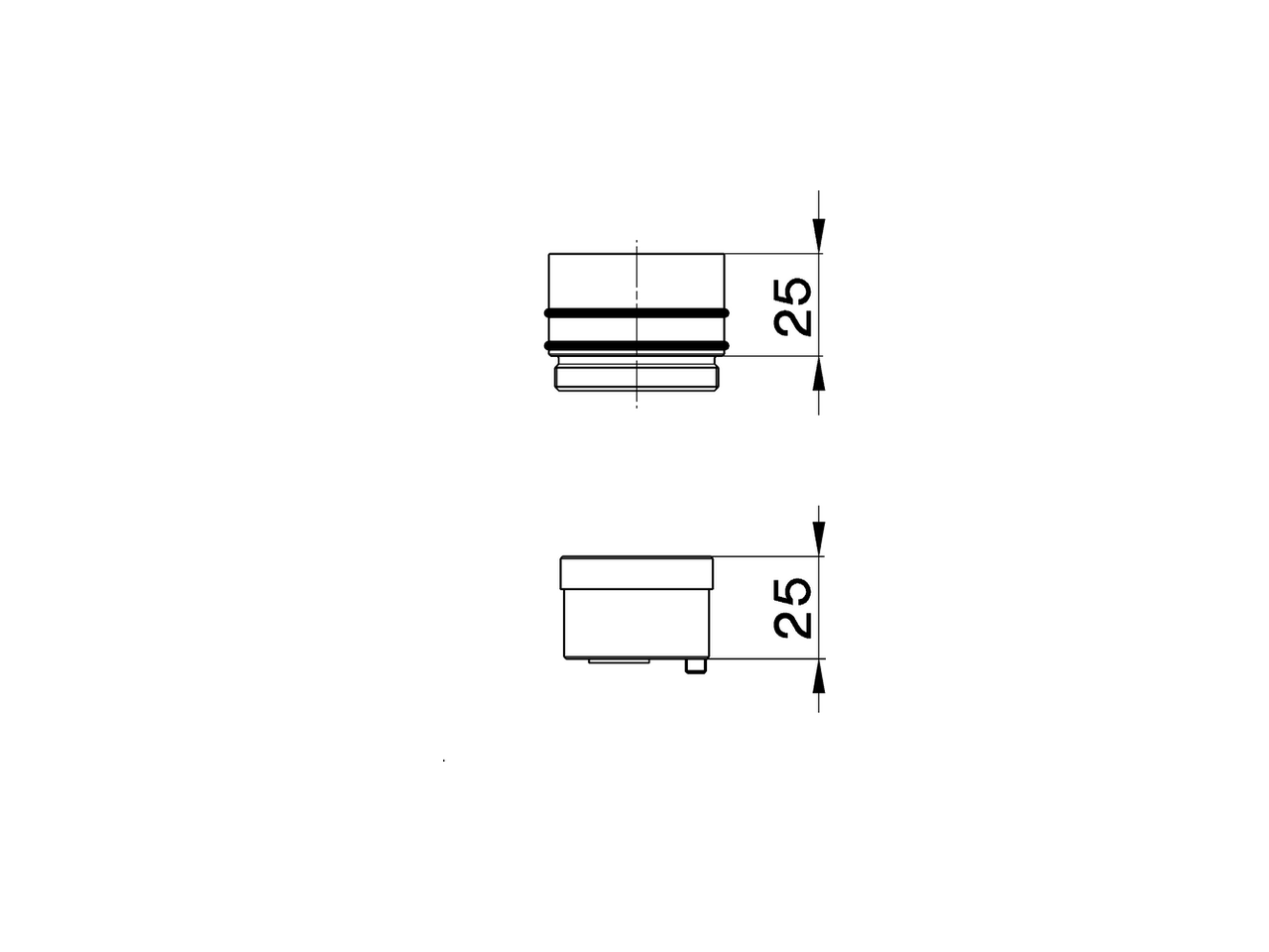 Extension +25 mm COMPONENTS_ZA008020 - v1