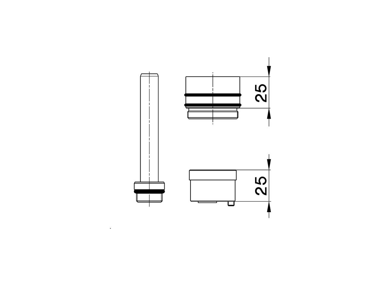 Extension +25 mm COMPONENTS_ZA008040 - v1