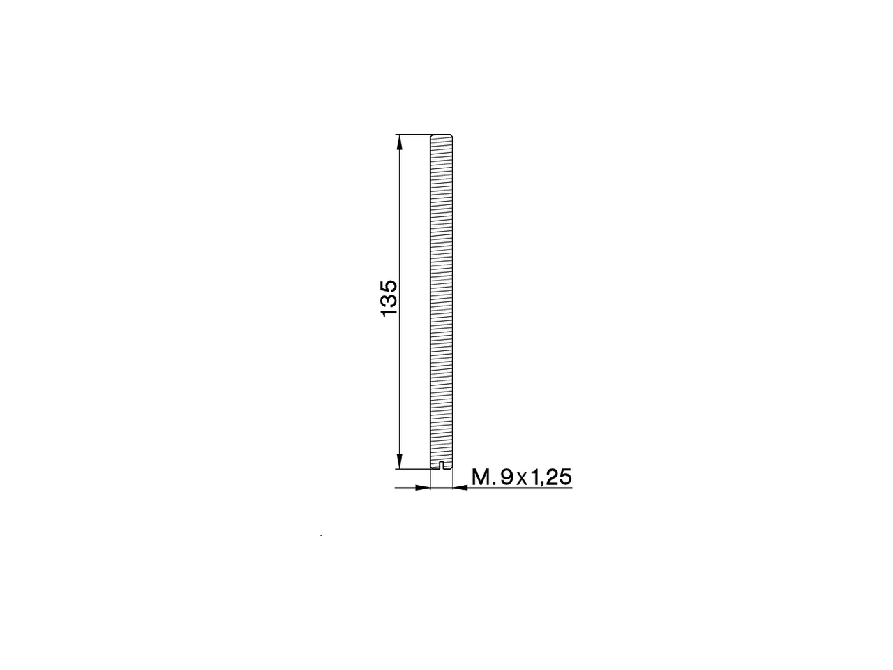 Threaded stem for one hole mixers COMPONENTS_ZA008150 - v1