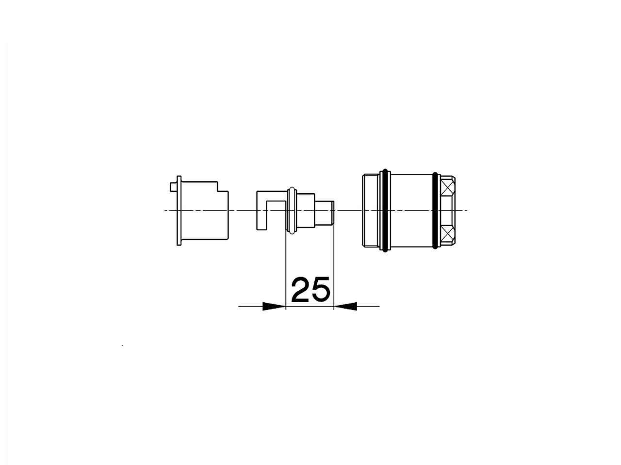 Extension +25 mm COMPONENTS_ZA008270 - v1