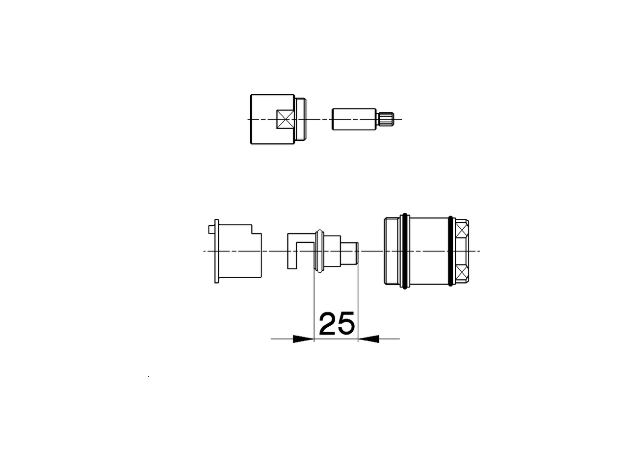 Extension +25 mm COMPONENTS_ZA008280 - v1