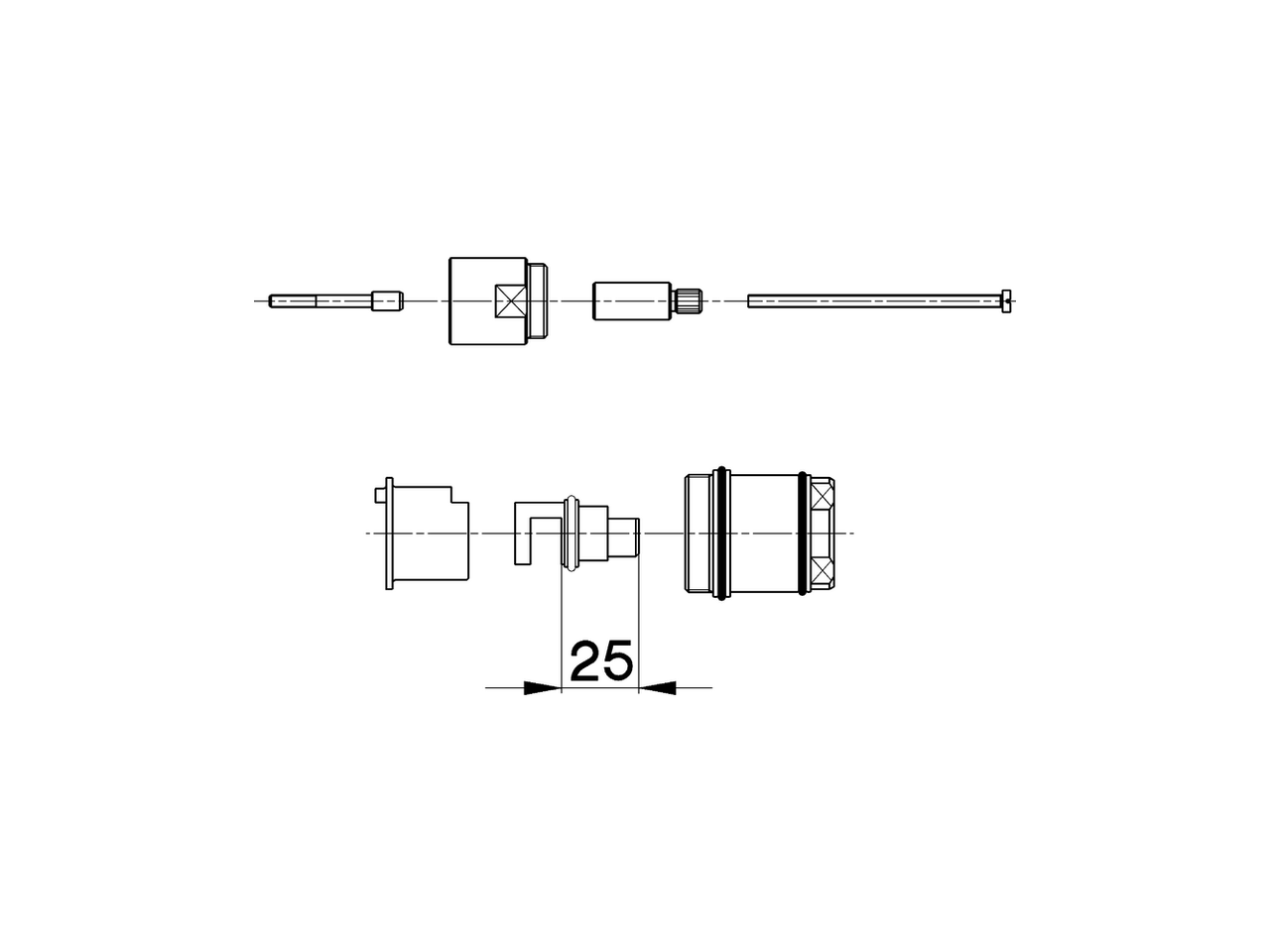 Extension +25 mm COMPONENTS_ZA008300 - v1