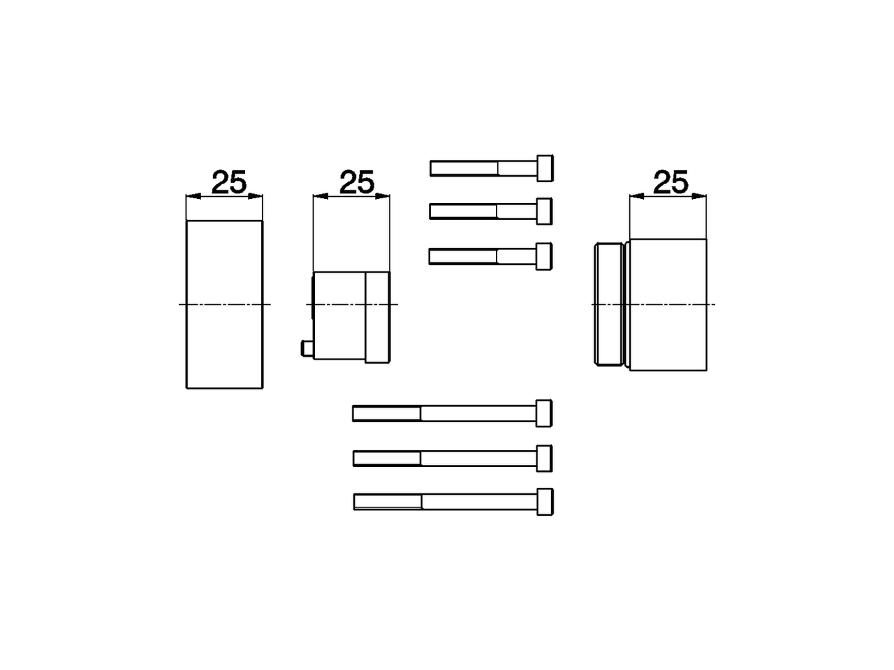 Extension +25 mm COMPONENTS_ZA008400 - v1