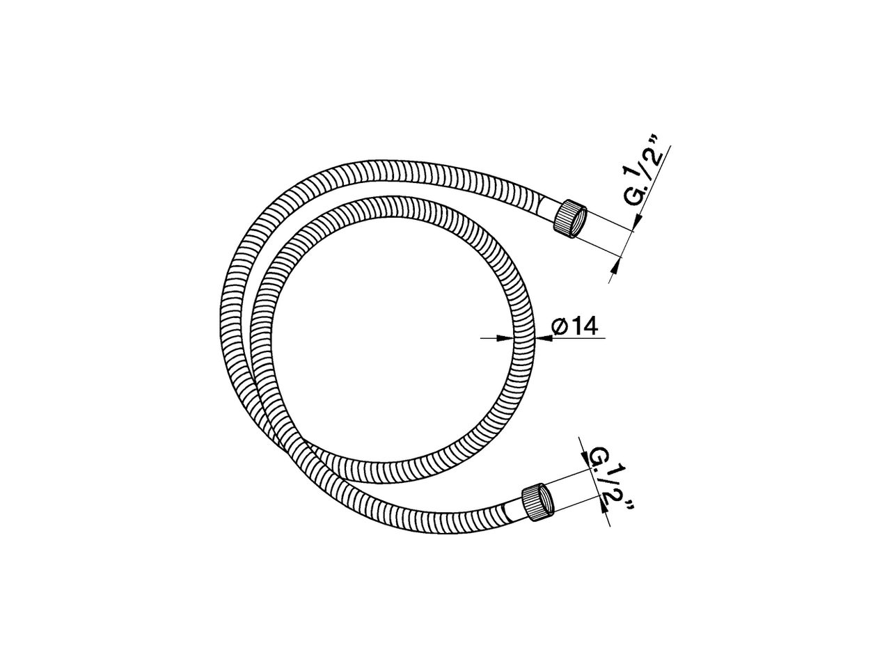 Flexible hose SHOWER_ZA009000 - v1