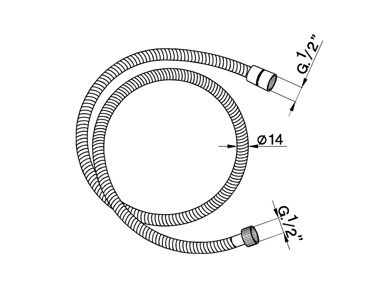 Flexible hose SHOWER_ZA009010 - v1