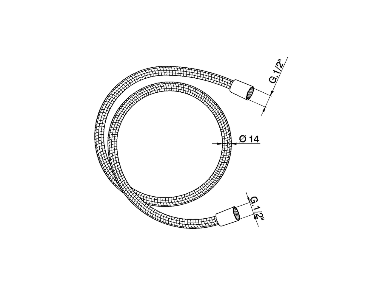 Flexible hose SHOWER_ZA009030 - v1