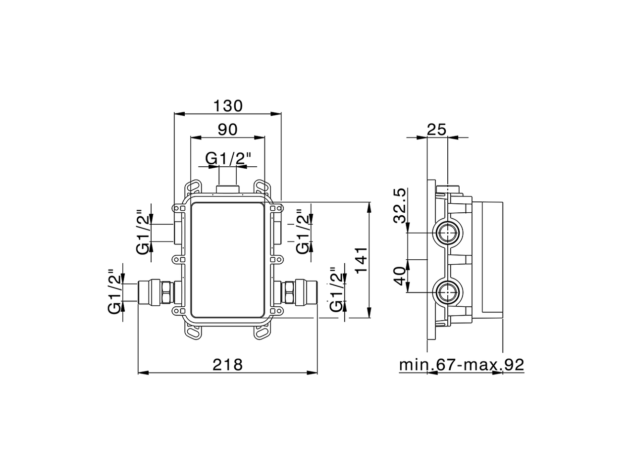 One Box Universal Concealed Part ONE BOX_ZA00B031 - v1