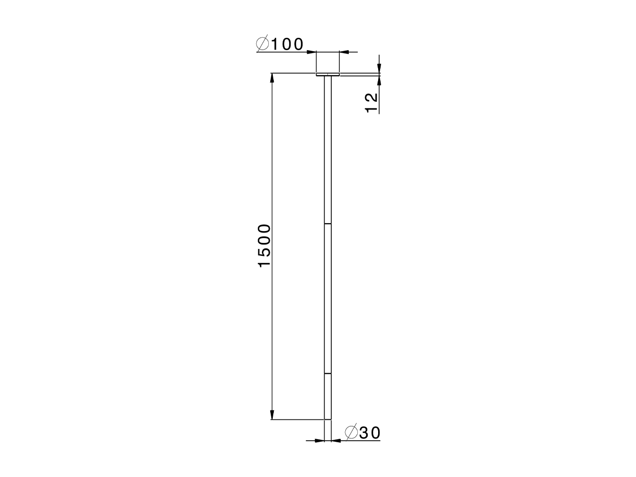 Ceiling-mounted wash basin spout NUOVA LESS_ZA010540 - v1