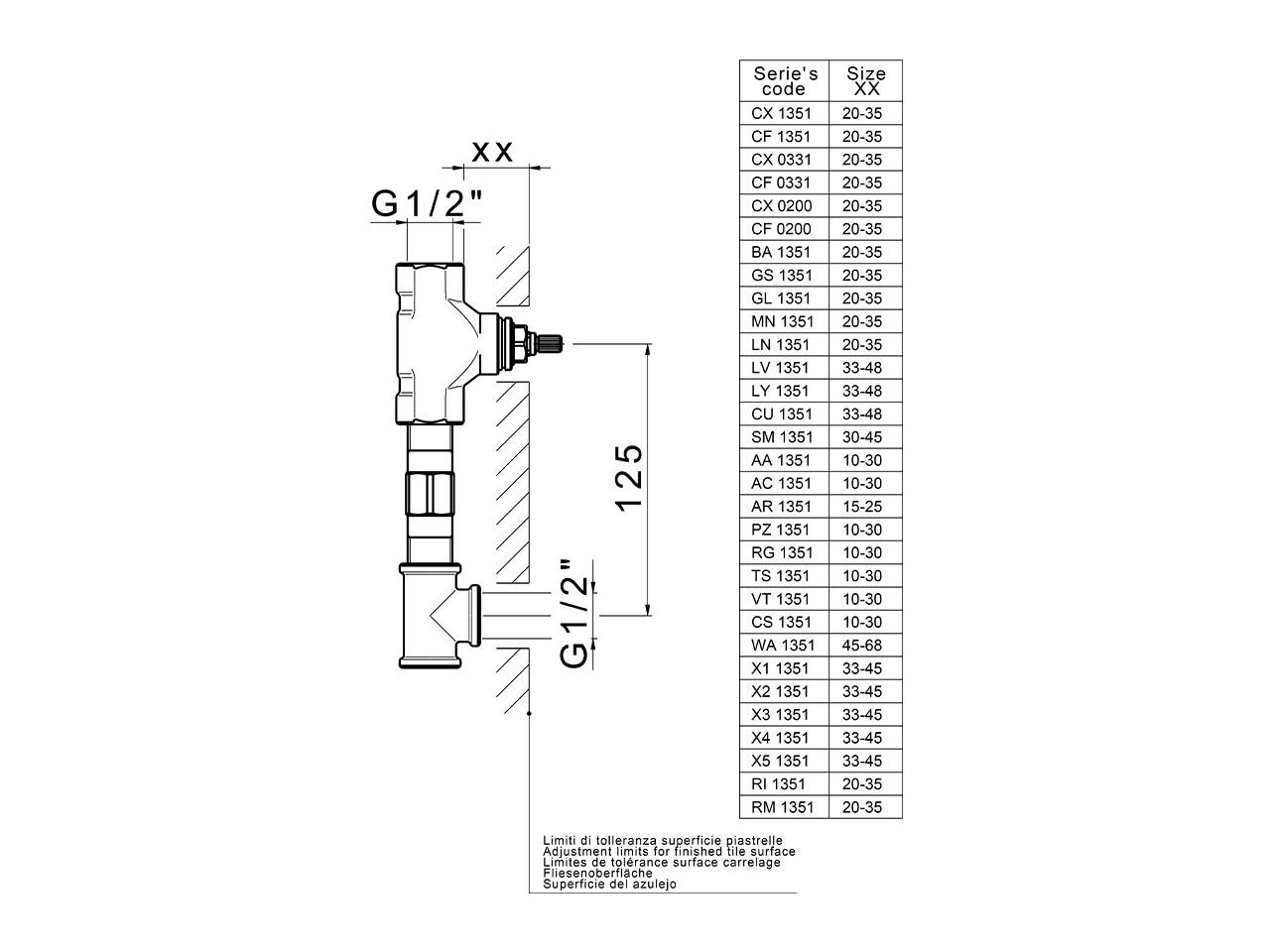 Concealed washbasin mixer CONCEALED_ZA033511 - v1