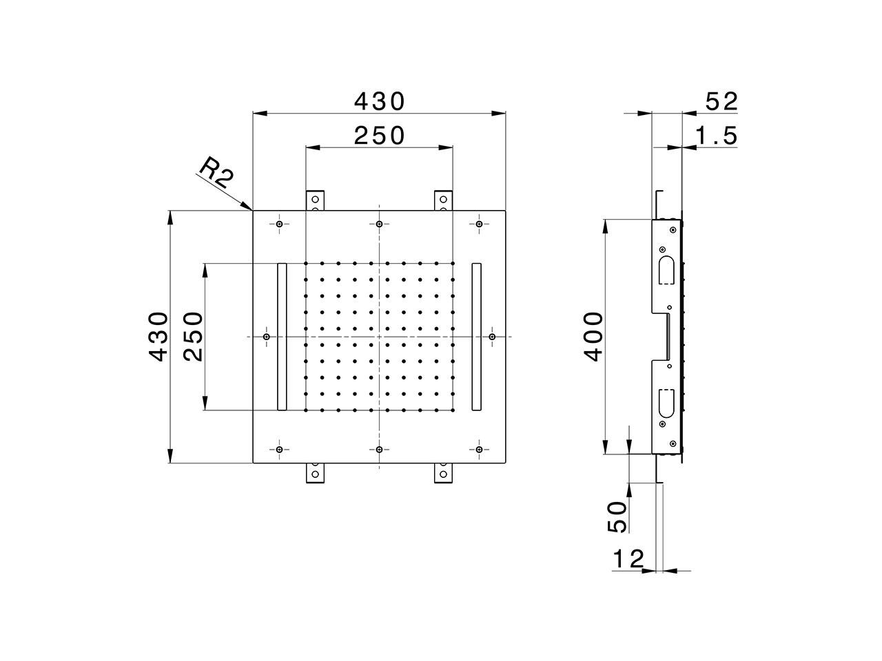 430x430 mm Chromotherapy Ceiling showerhead ZEN SHOWER_ZS0C0055 - v1