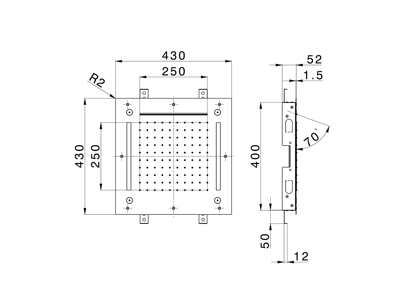 430x430 mm Chromotherapy Ceiling showerhead WELLNESS_ZS0C0065 - v1