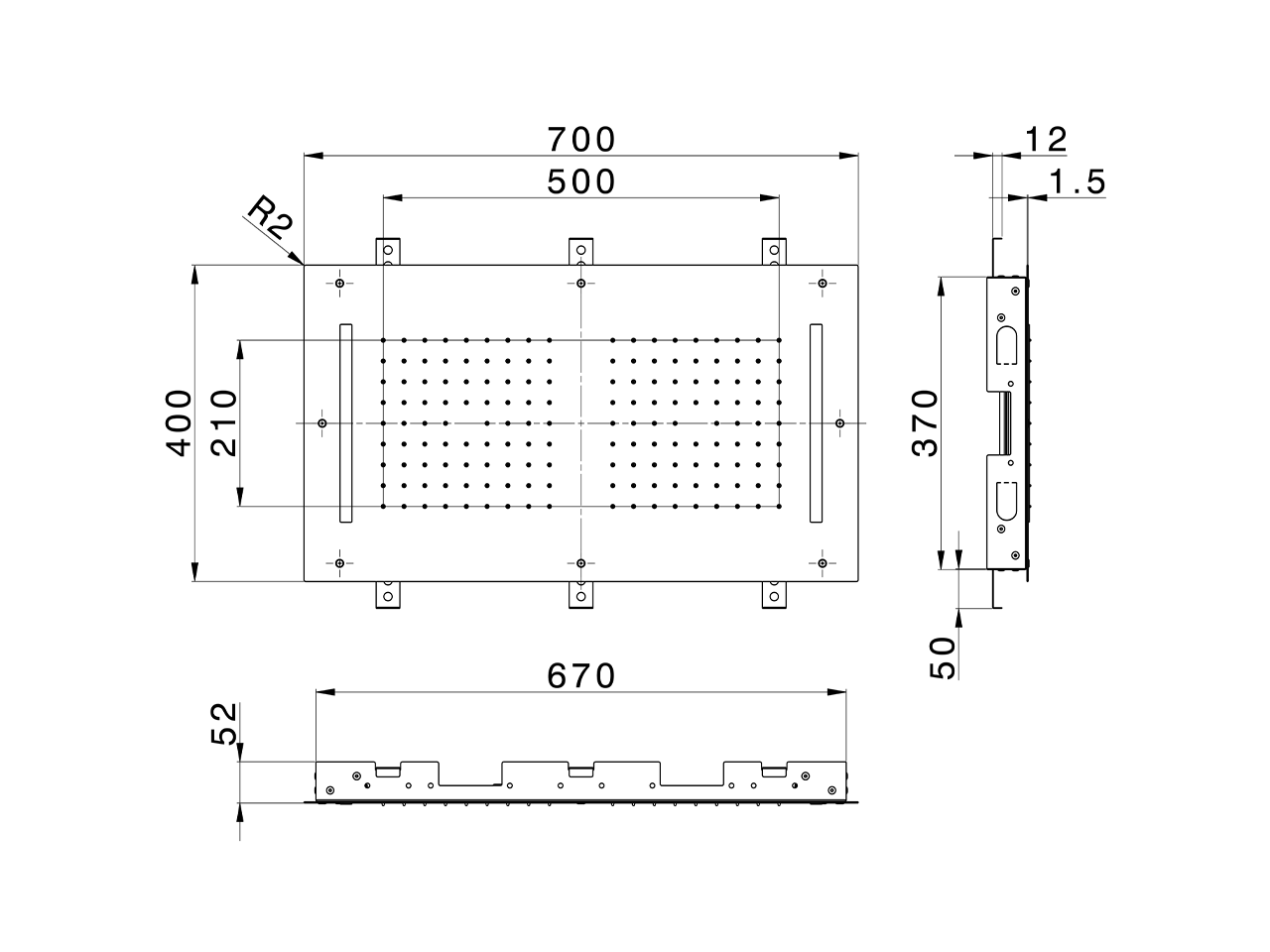 700x400 mm Chromotherapy Ceiling showerhead ZEN SHOWER_ZS0C0115 - v1
