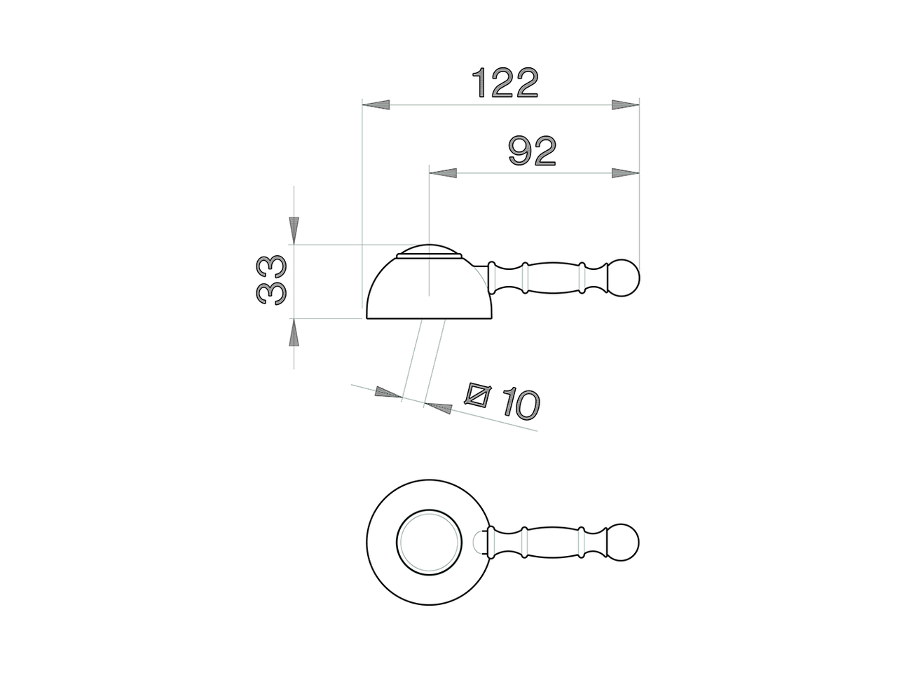 Lever for single lever mixer 'AY' SPARE PARTS_ZZ903700 - v1