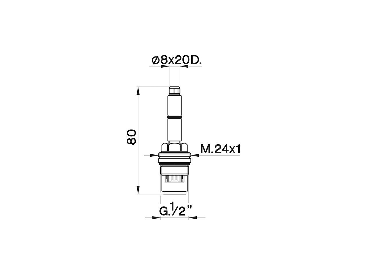 Ceramic headvalve - right - 180° SPARE PARTS_ZZ928590 - v1
