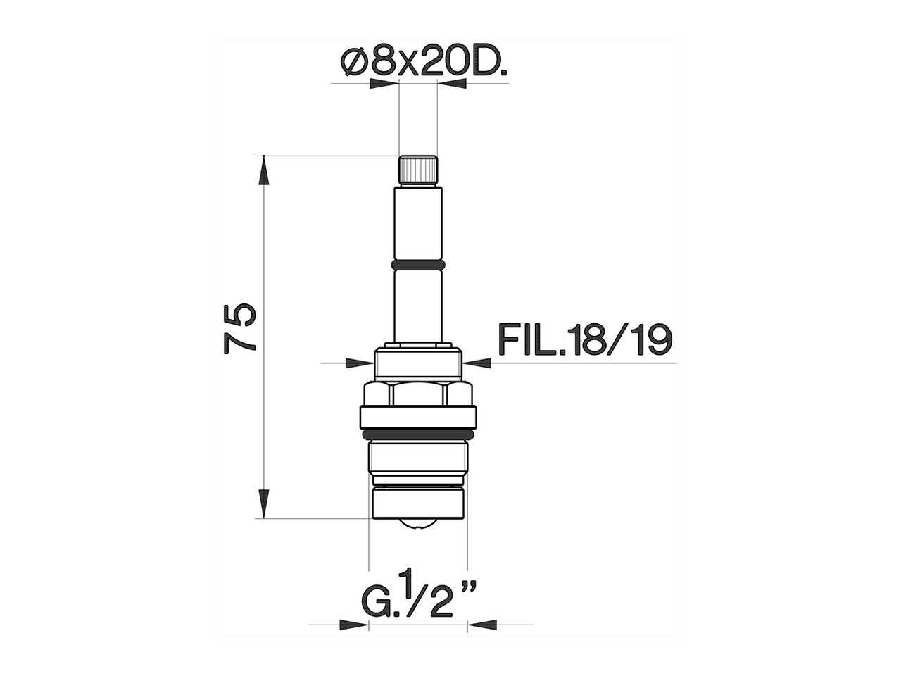 1/2 headvalve AR long SPARE PARTS_ZZ928710 - v1