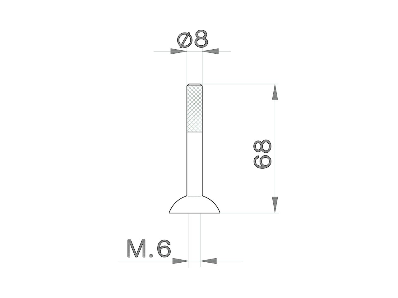 Lever for single lever 'LS' joystick SPARE PARTS_ZZ932930 - v1