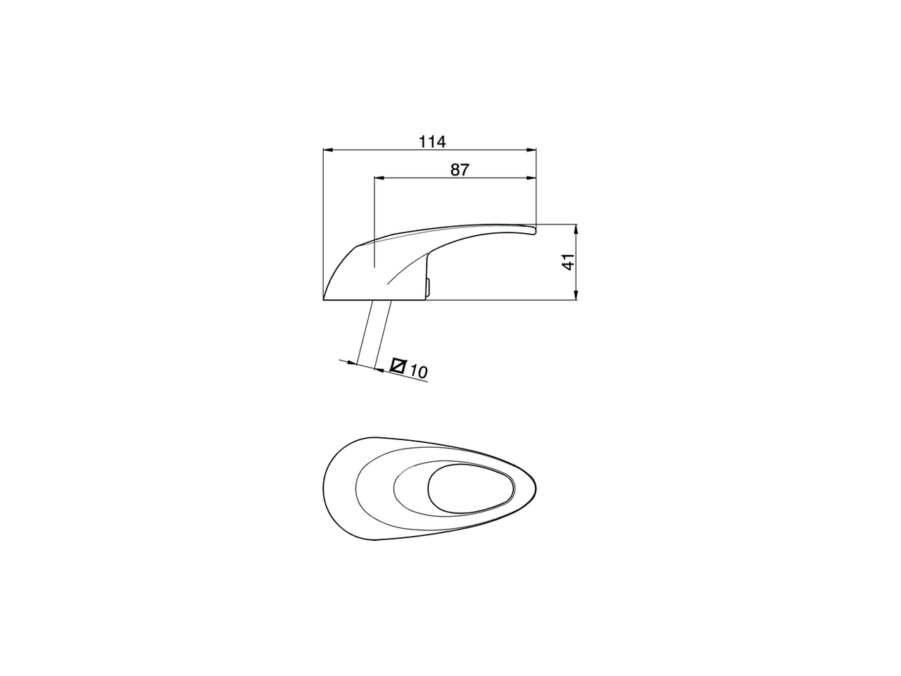 Lever for single lever mixer 'MA' SPARE PARTS_ZZ937130 - v1